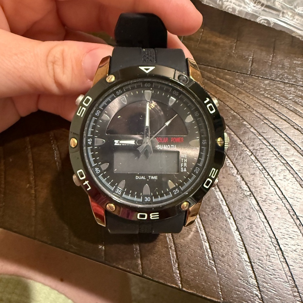 Black and Gold watch